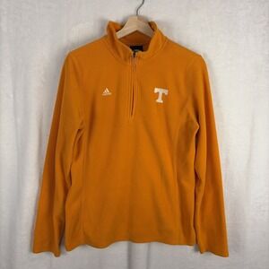 Tennessee Volunteers Adidas Pullover Womens Large Orange 1/4 Zip Fleece Vols